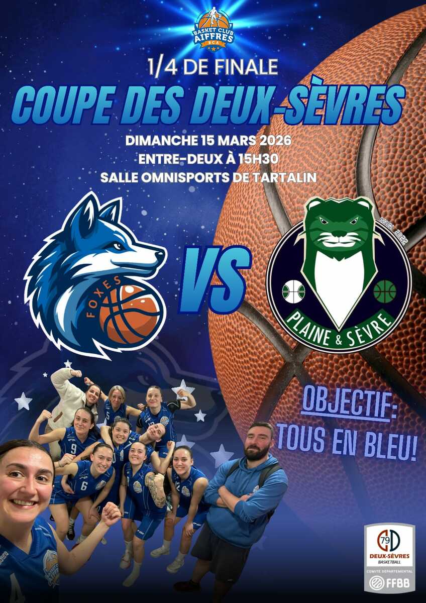 PRF vs BASKET PLAINE & SEVRE - 1/4 Coupe Des Deux-Sèvres
