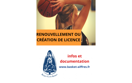 Renouvellement ou création de licence