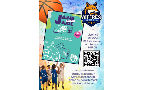 J'aime mon asso, j'aide le Basket Club d'Aiffres !